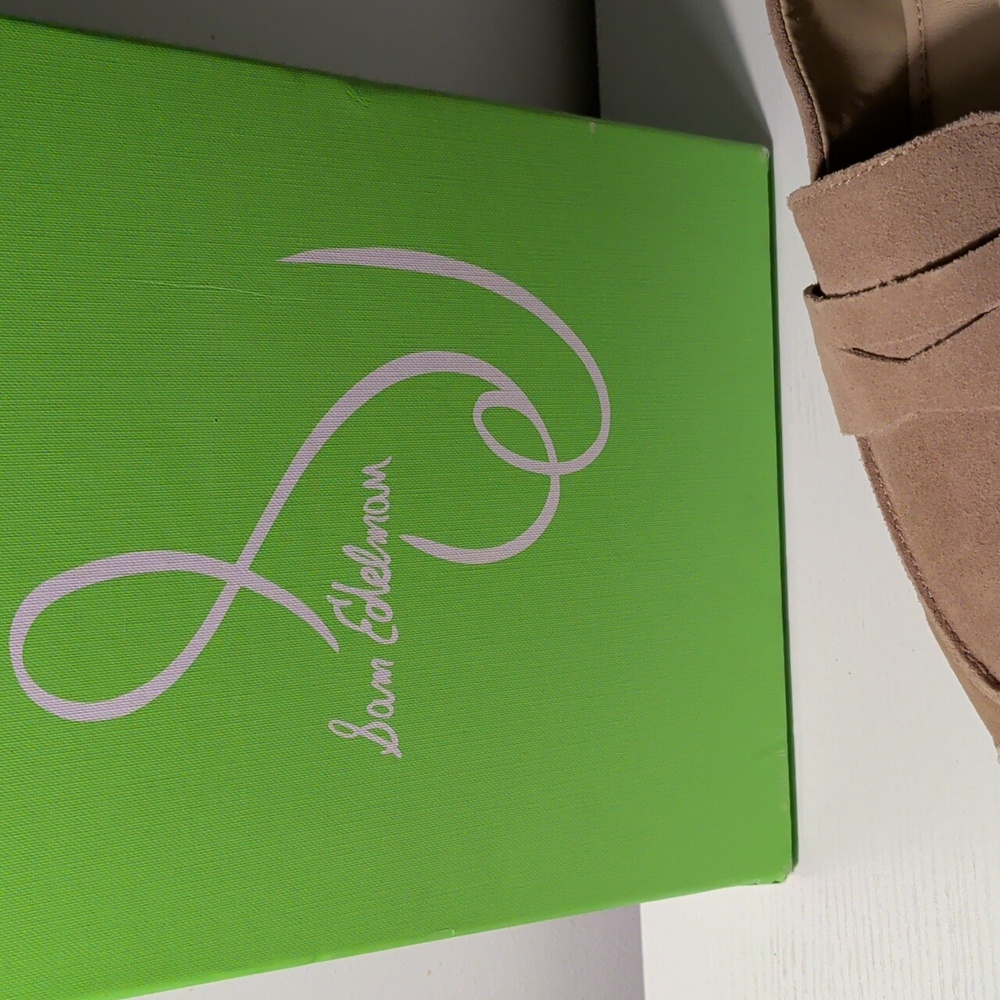Sam Edelman 8 NIB Suede Loafer Taupe - Picture 3 of 8